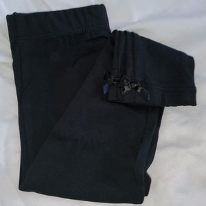 Chasing Fireflies Black Bow Leggings 2